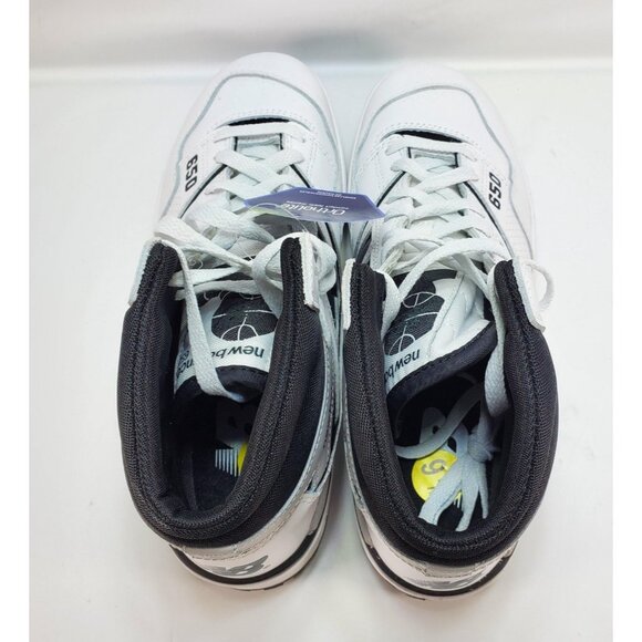 New Balance LifeStyle High Top Basketball Shoes Mens Sz 9.5 White Black BB650RCE main image 5
